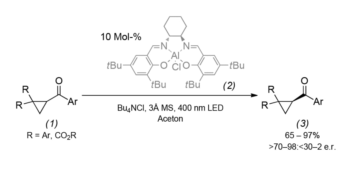 Cyclopropane photokatalytisch deracemisieren