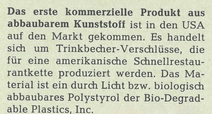 Bioabbaubarer Kunststoff