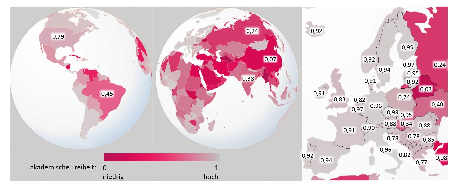 Akademische Freiheit nimmt weltweit ab